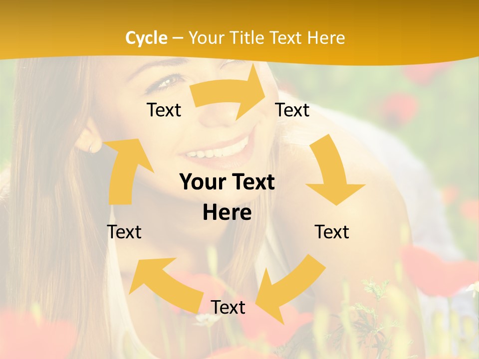 Meadow Fun Lying PowerPoint Template