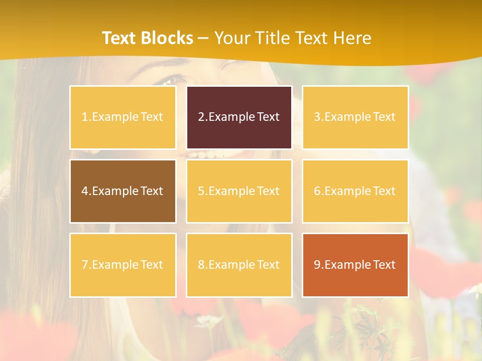 Meadow Fun Lying PowerPoint Template