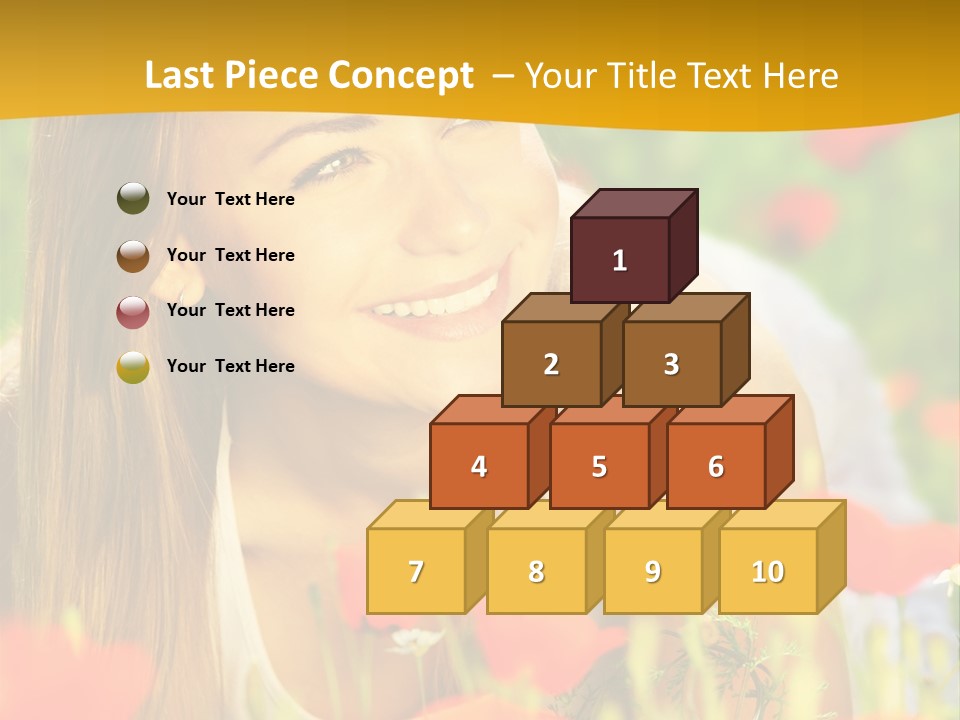 Meadow Fun Lying PowerPoint Template