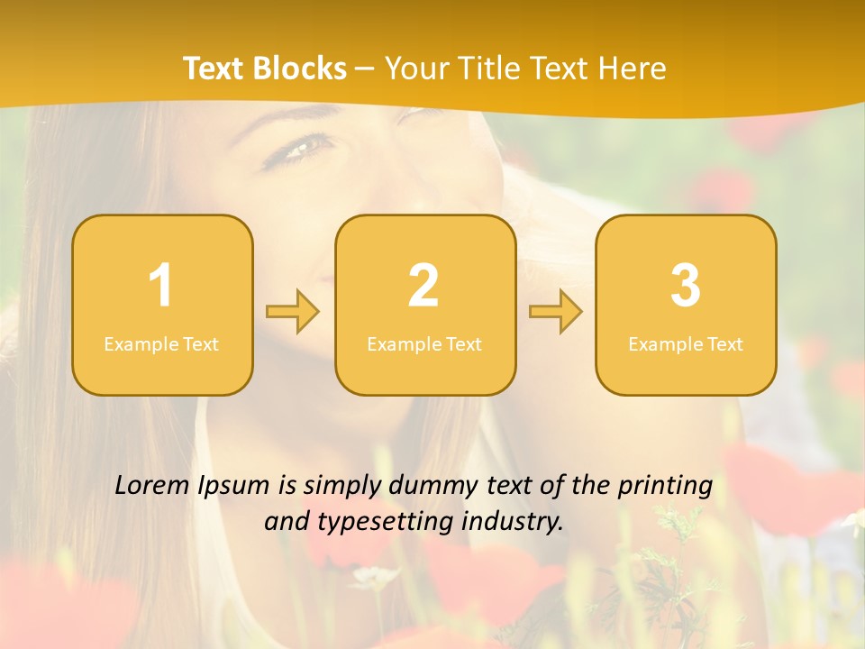Meadow Fun Lying PowerPoint Template