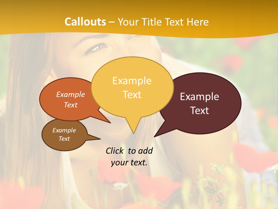 Meadow Fun Lying PowerPoint Template