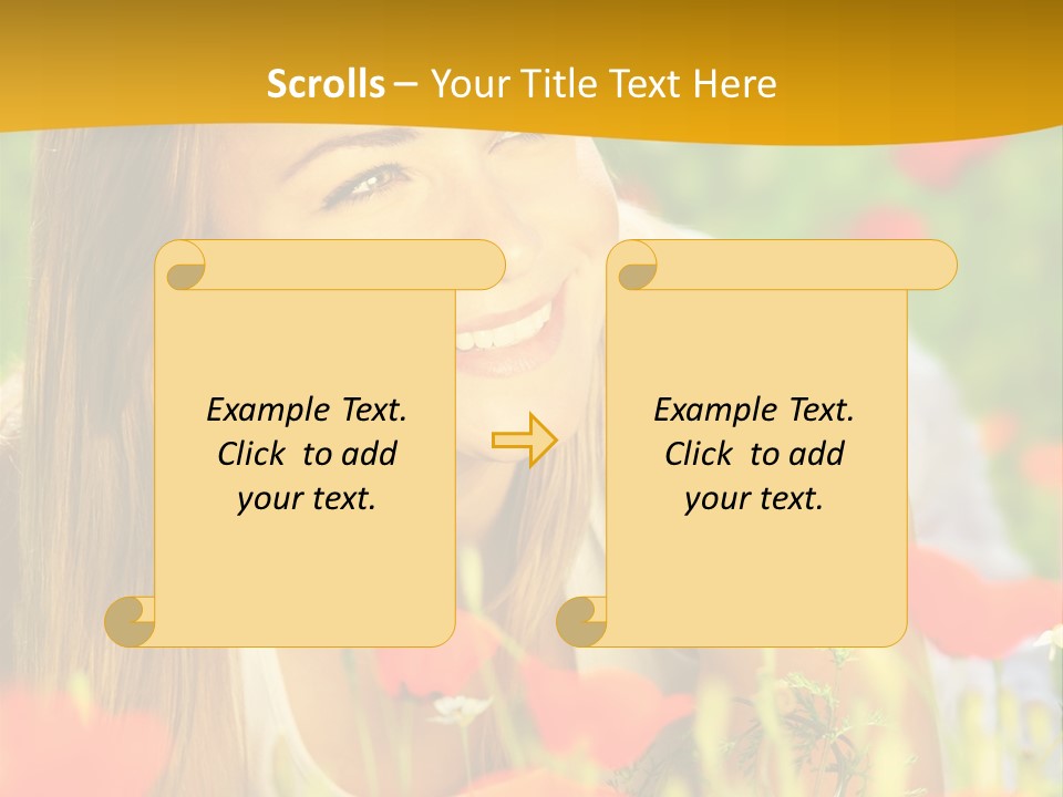 Meadow Fun Lying PowerPoint Template