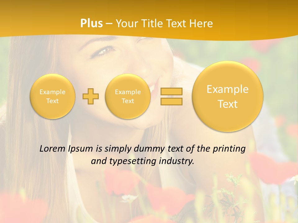 Meadow Fun Lying PowerPoint Template