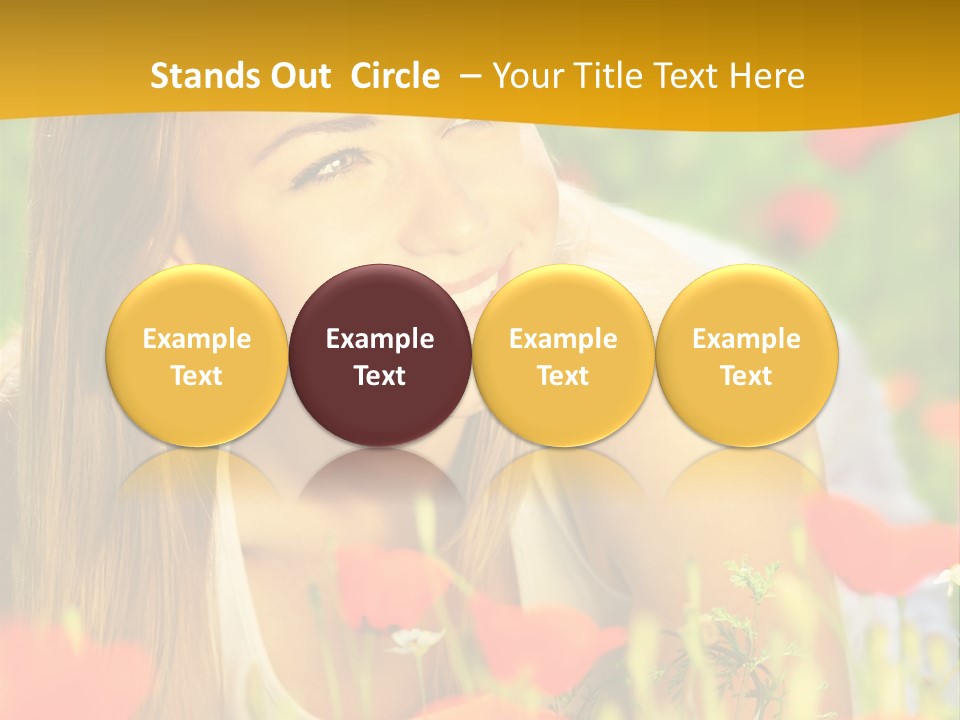 Meadow Fun Lying PowerPoint Template