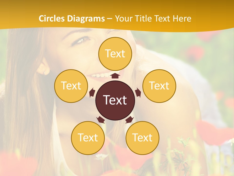 Meadow Fun Lying PowerPoint Template