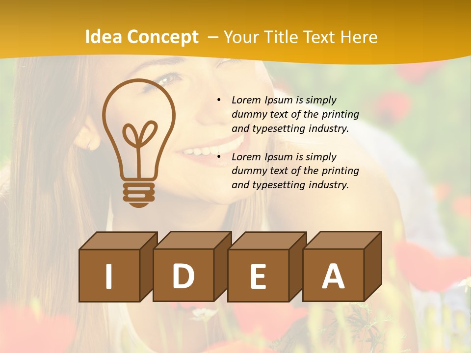 Meadow Fun Lying PowerPoint Template