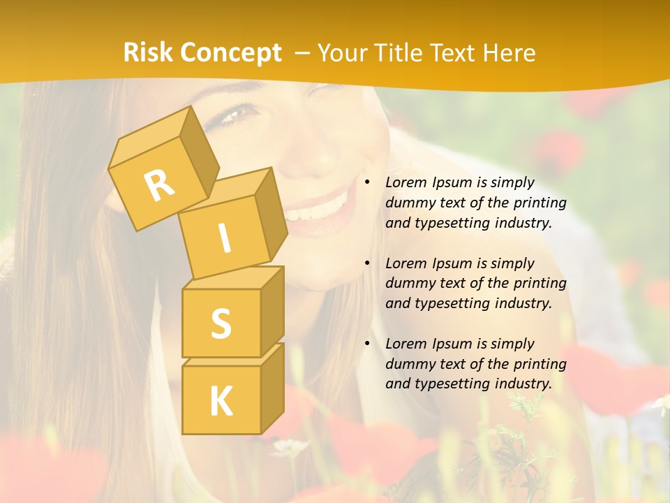 Meadow Fun Lying PowerPoint Template