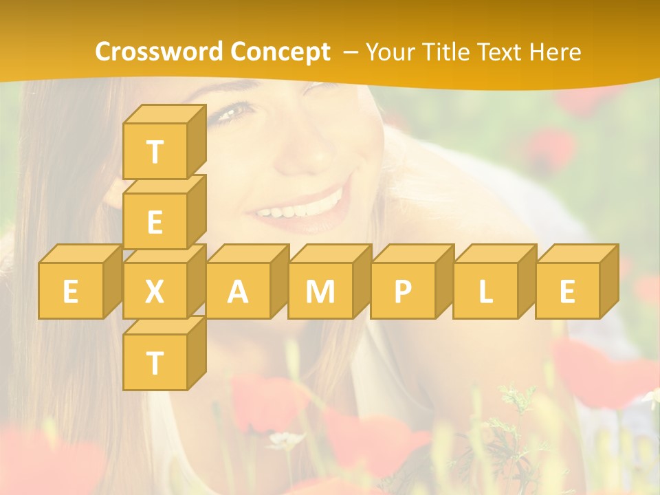 Meadow Fun Lying PowerPoint Template