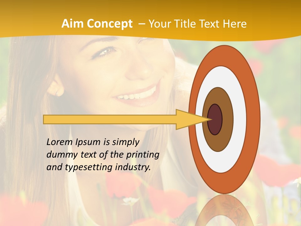 Meadow Fun Lying PowerPoint Template