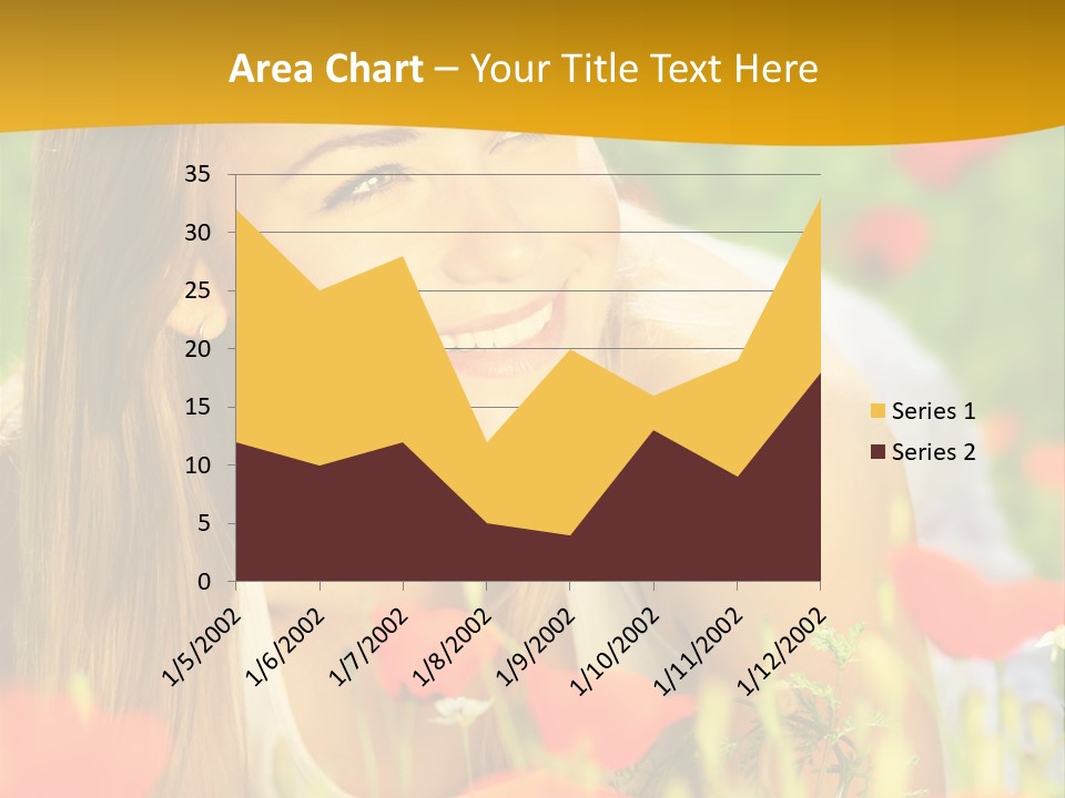Meadow Fun Lying PowerPoint Template