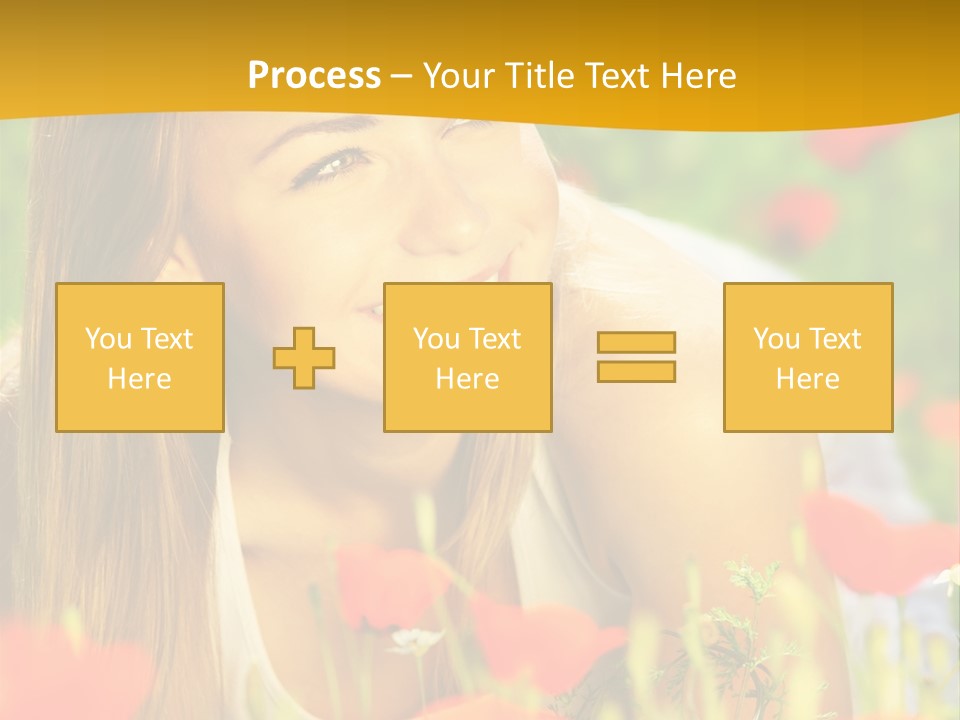 Meadow Fun Lying PowerPoint Template