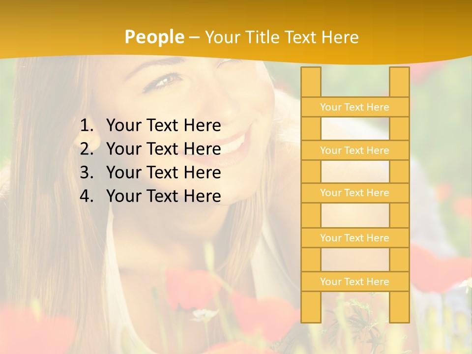 Meadow Fun Lying PowerPoint Template