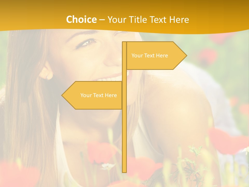 Meadow Fun Lying PowerPoint Template