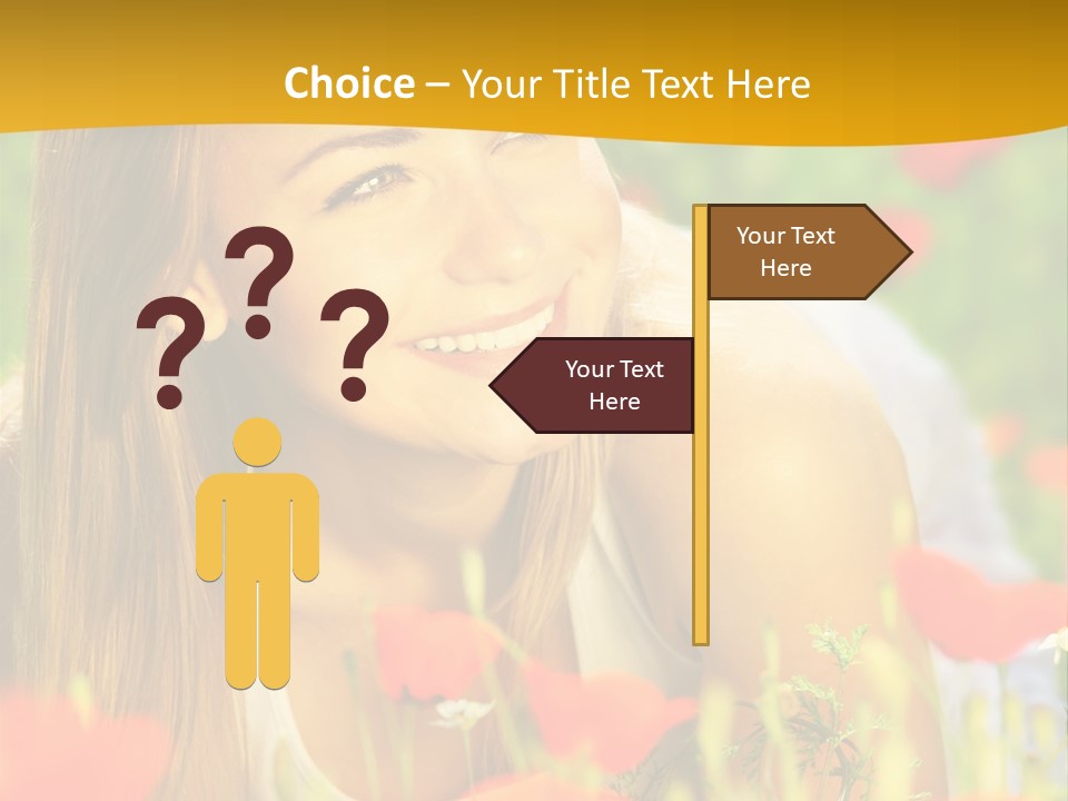 Meadow Fun Lying PowerPoint Template