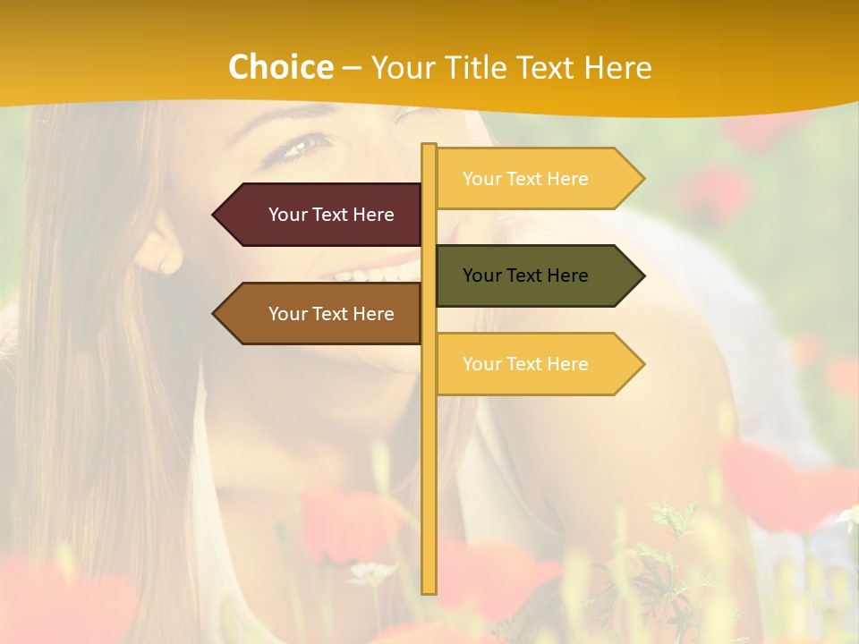 Meadow Fun Lying PowerPoint Template