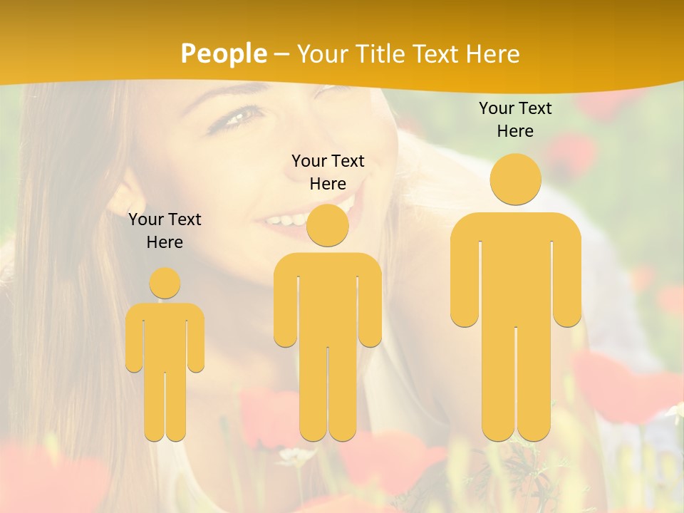 Meadow Fun Lying PowerPoint Template