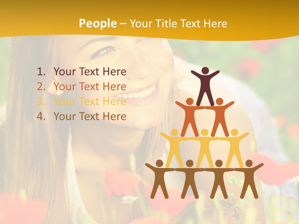 Meadow Fun Lying PowerPoint Template