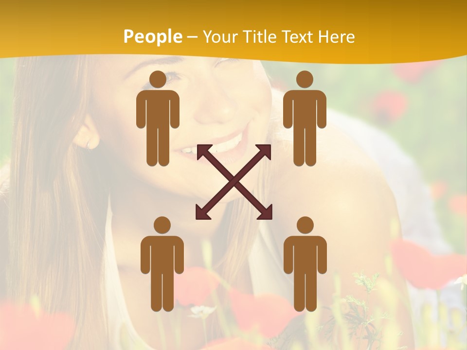 Meadow Fun Lying PowerPoint Template