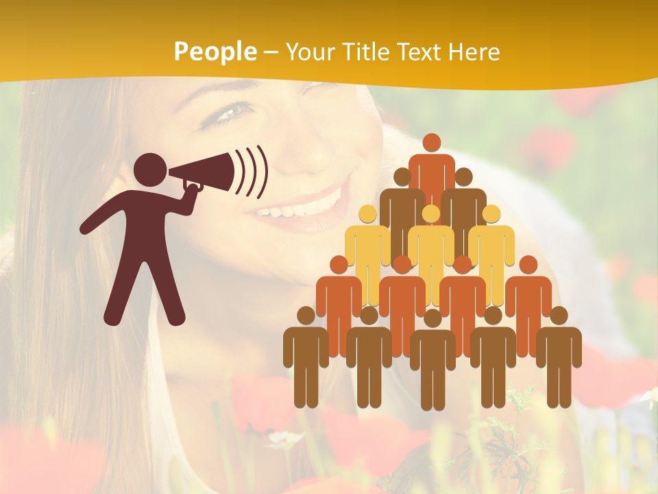 Meadow Fun Lying PowerPoint Template