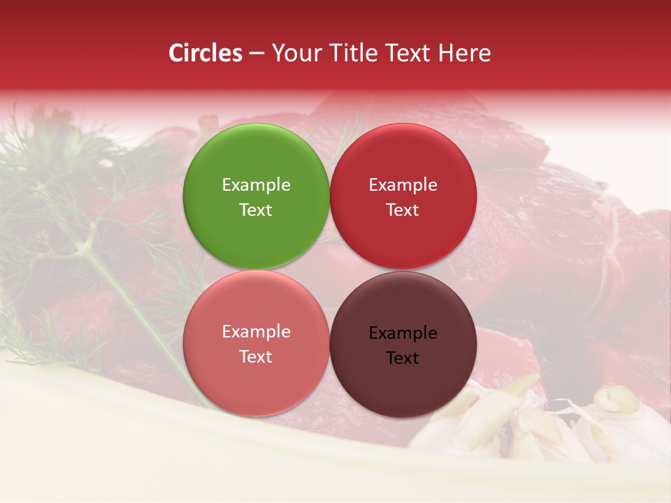 Pieces Cow Isolated PowerPoint Template