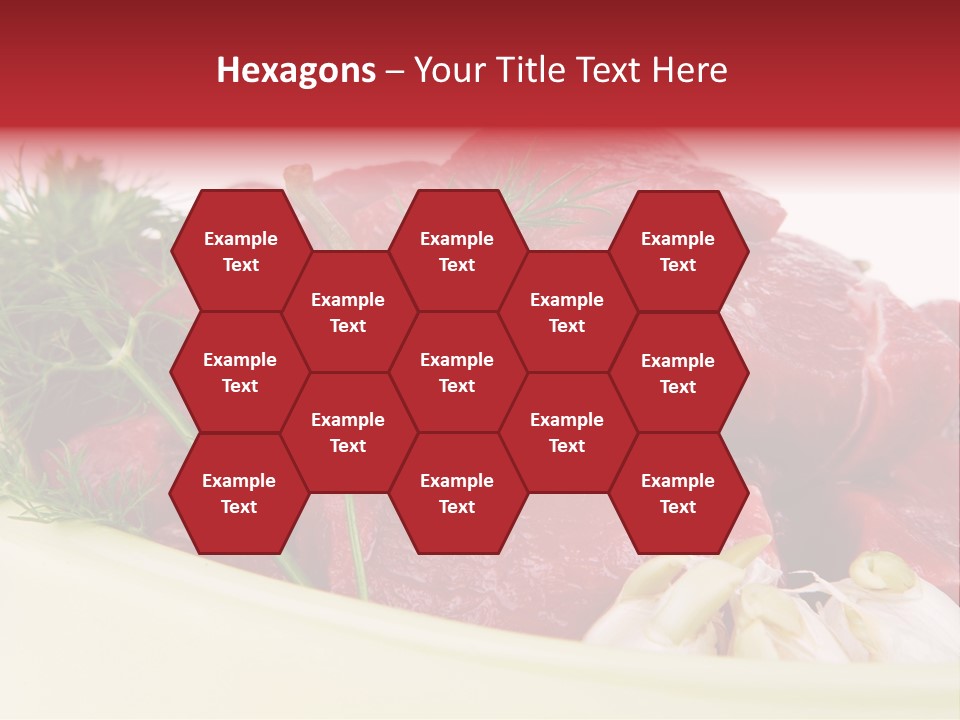 Pieces Cow Isolated PowerPoint Template