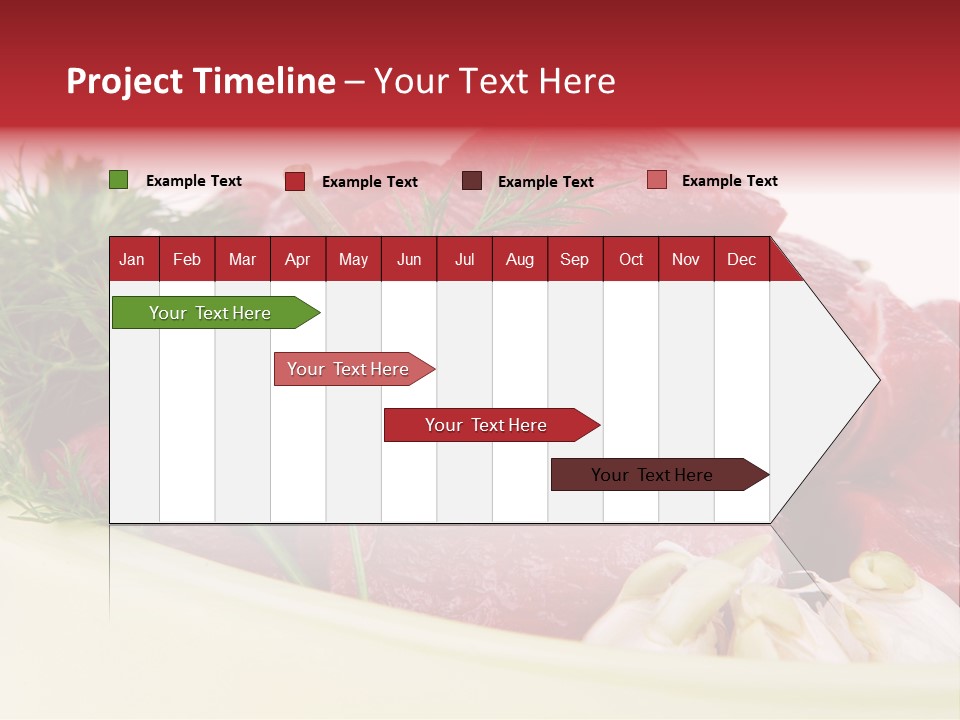 Pieces Cow Isolated PowerPoint Template