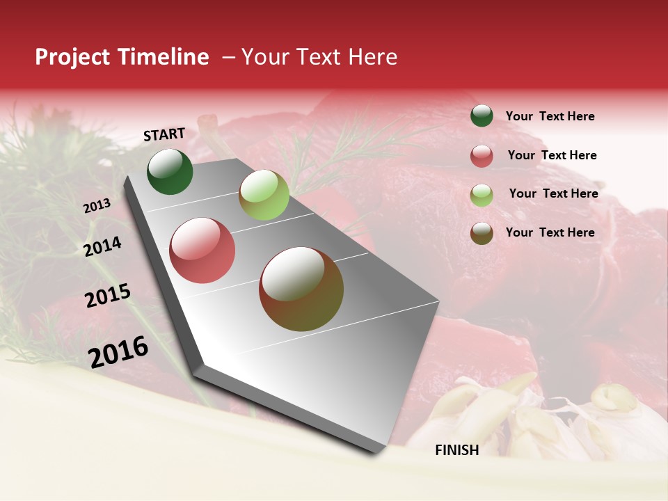 Pieces Cow Isolated PowerPoint Template