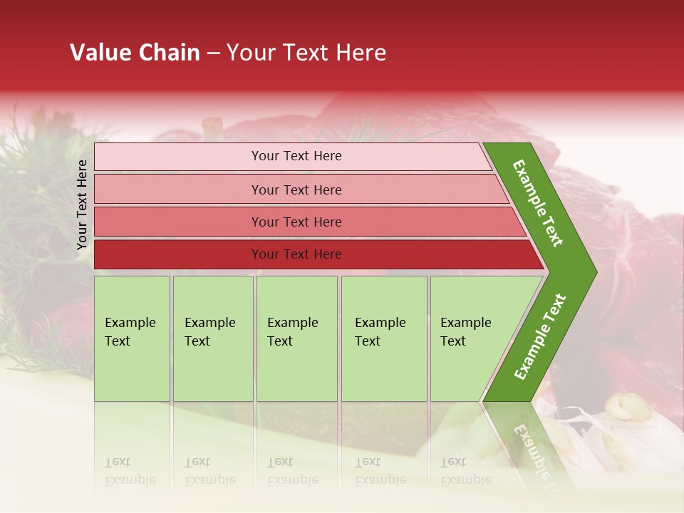Pieces Cow Isolated PowerPoint Template