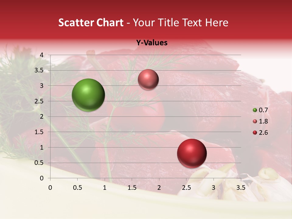 Pieces Cow Isolated PowerPoint Template