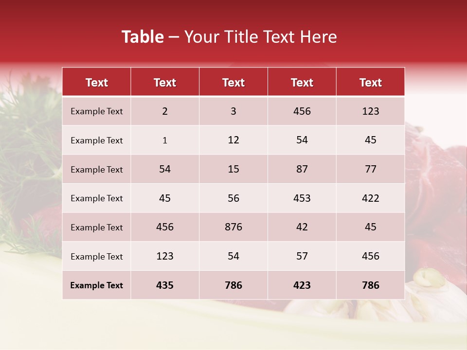 Pieces Cow Isolated PowerPoint Template