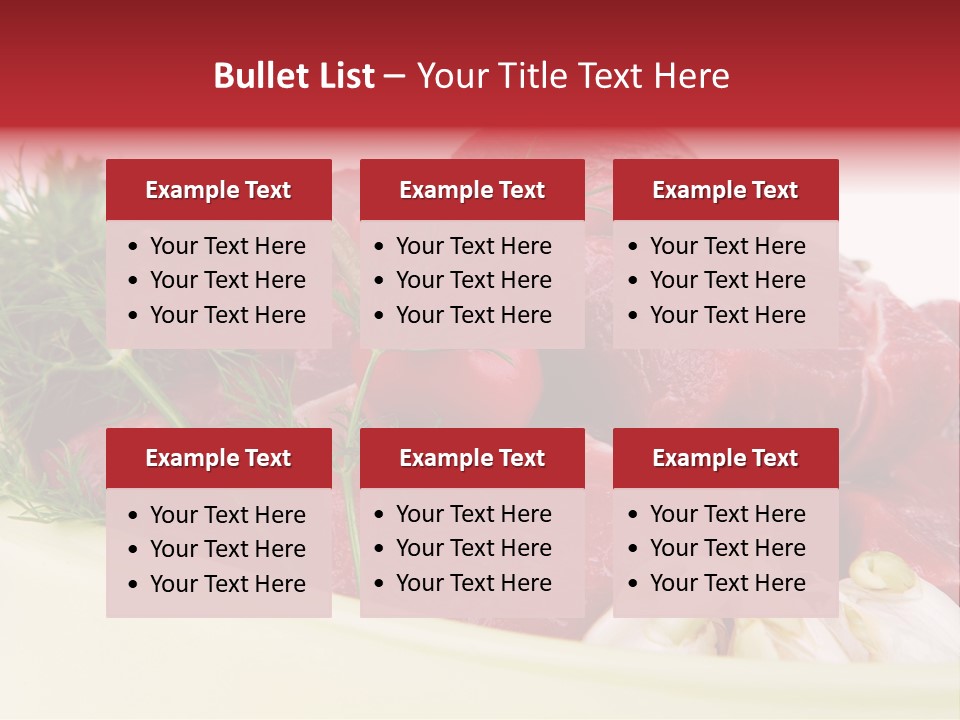 Pieces Cow Isolated PowerPoint Template