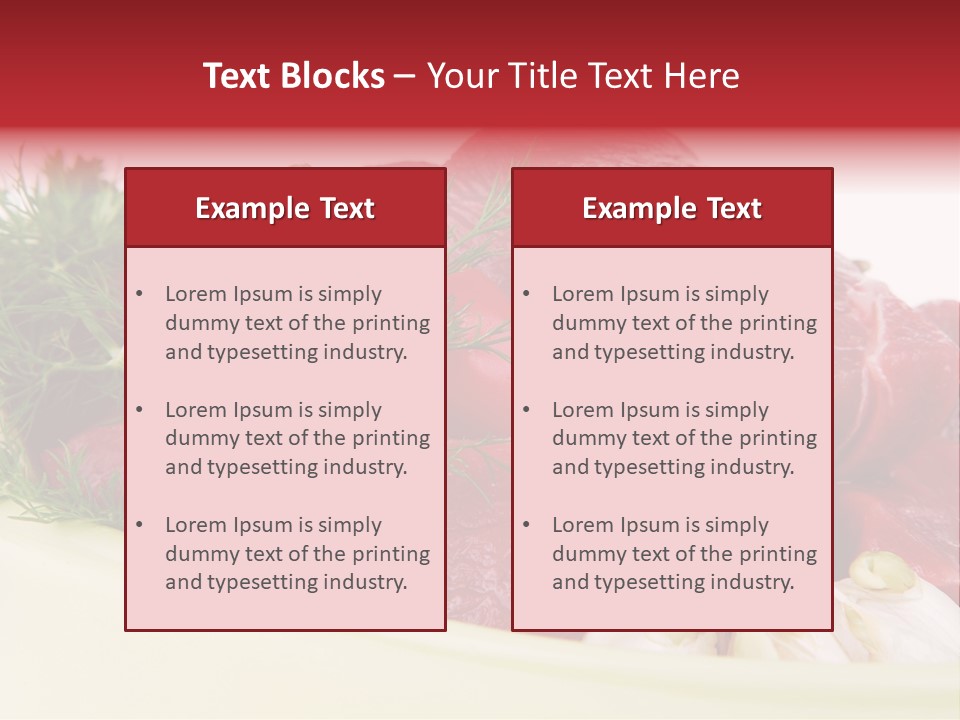 Pieces Cow Isolated PowerPoint Template