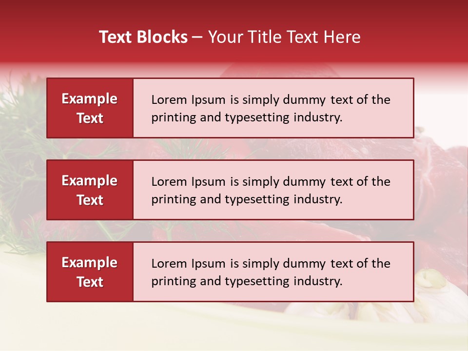 Pieces Cow Isolated PowerPoint Template