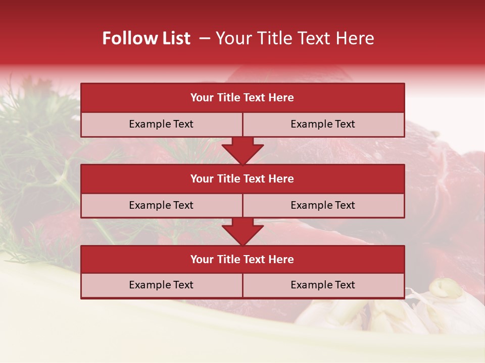 Pieces Cow Isolated PowerPoint Template
