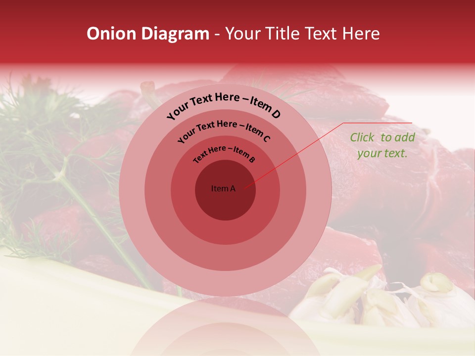 Pieces Cow Isolated PowerPoint Template