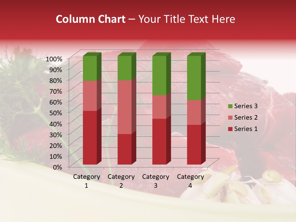 Pieces Cow Isolated PowerPoint Template