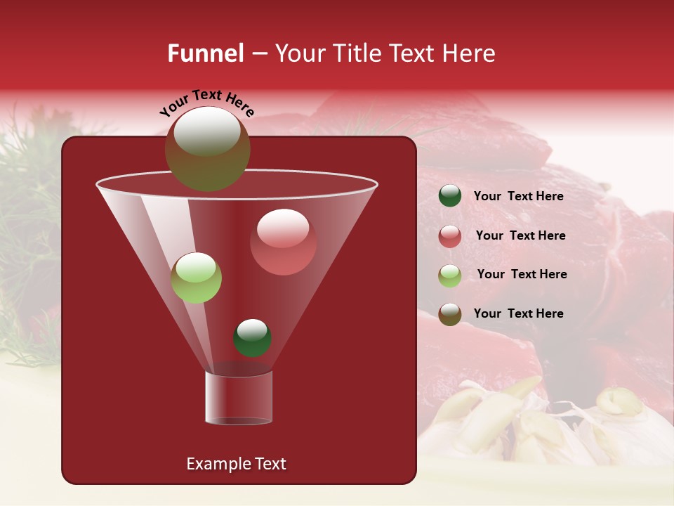 Pieces Cow Isolated PowerPoint Template