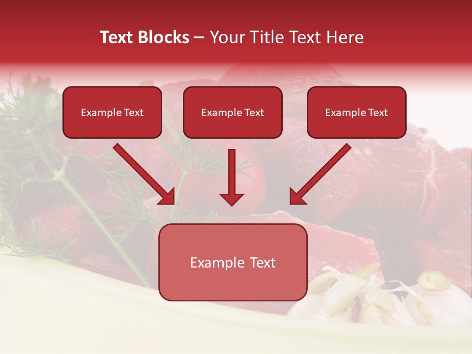 Pieces Cow Isolated PowerPoint Template