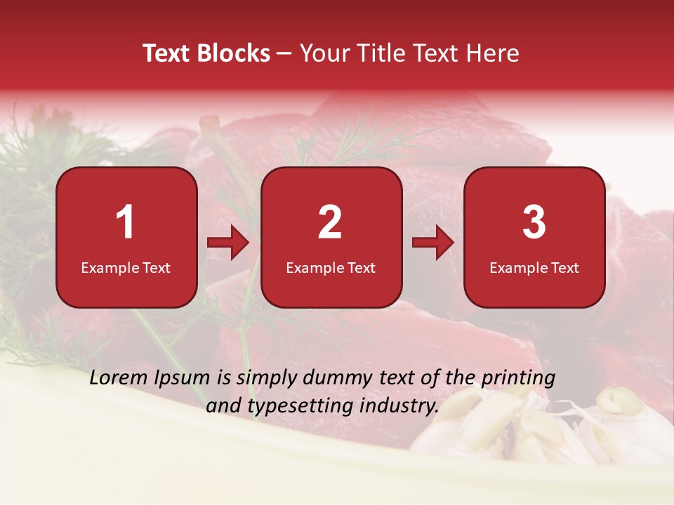 Pieces Cow Isolated PowerPoint Template