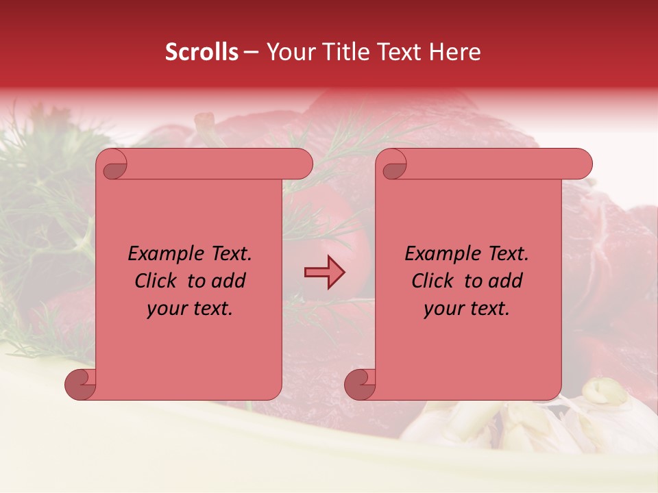 Pieces Cow Isolated PowerPoint Template