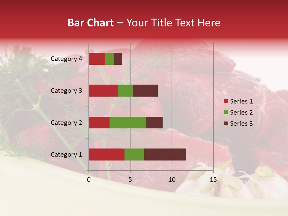 Pieces Cow Isolated PowerPoint Template