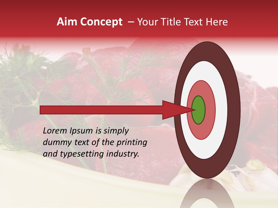 Pieces Cow Isolated PowerPoint Template