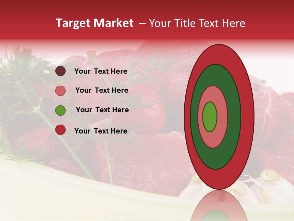 Pieces Cow Isolated PowerPoint Template