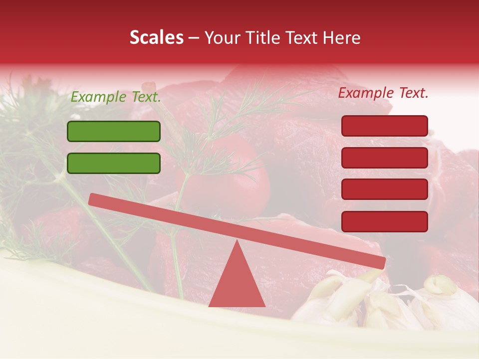 Pieces Cow Isolated PowerPoint Template