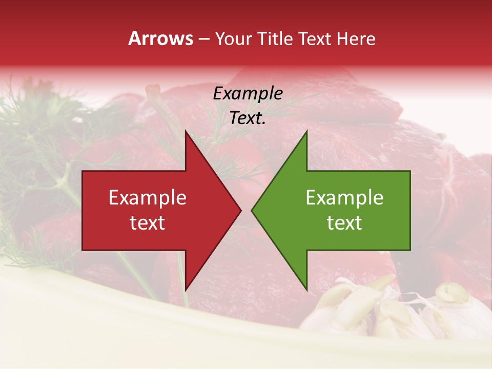 Pieces Cow Isolated PowerPoint Template