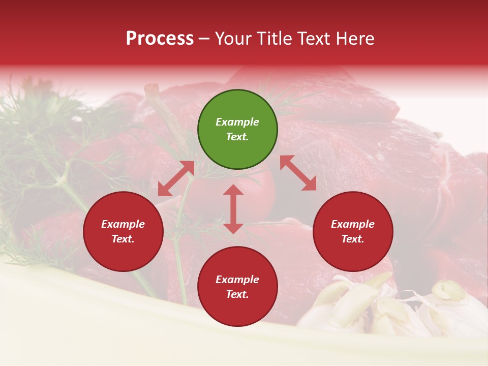 Pieces Cow Isolated PowerPoint Template