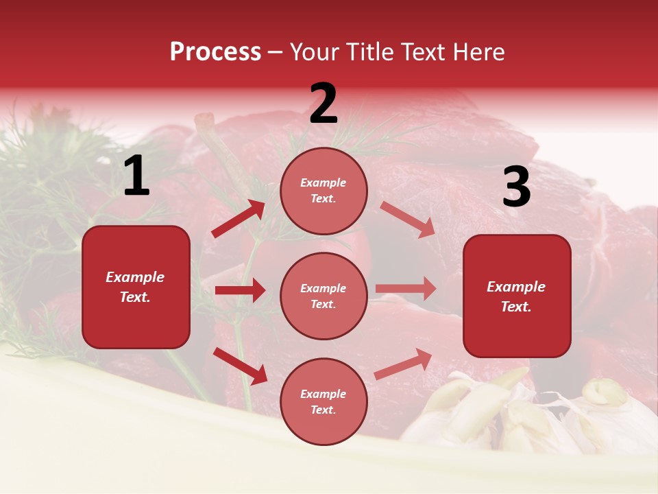 Pieces Cow Isolated PowerPoint Template