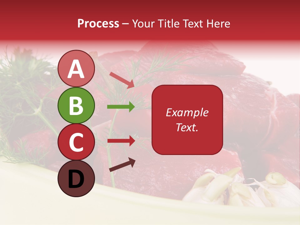 Pieces Cow Isolated PowerPoint Template