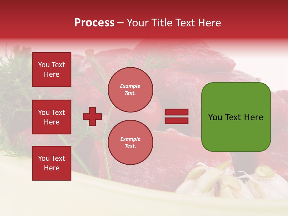 Pieces Cow Isolated PowerPoint Template