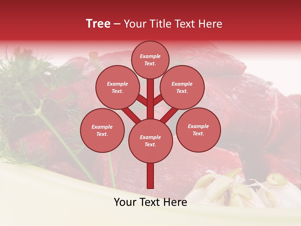 Pieces Cow Isolated PowerPoint Template